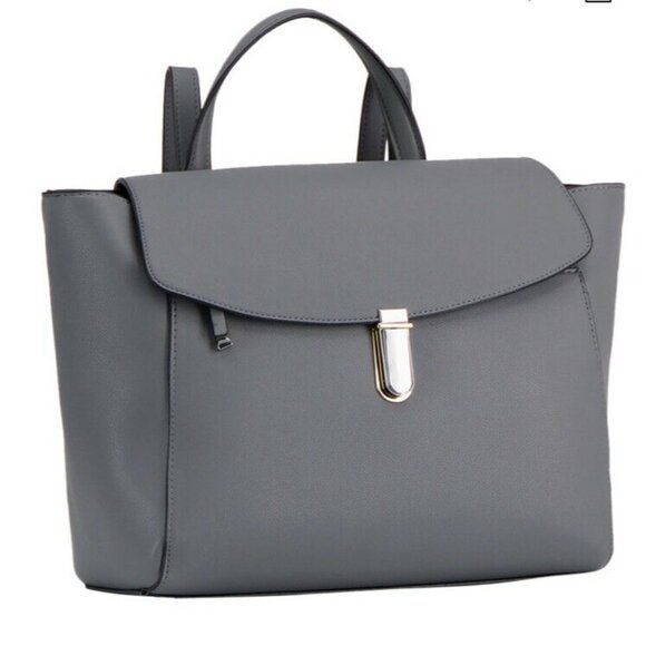 Alfani Mixed metal backpack women gray main image 4